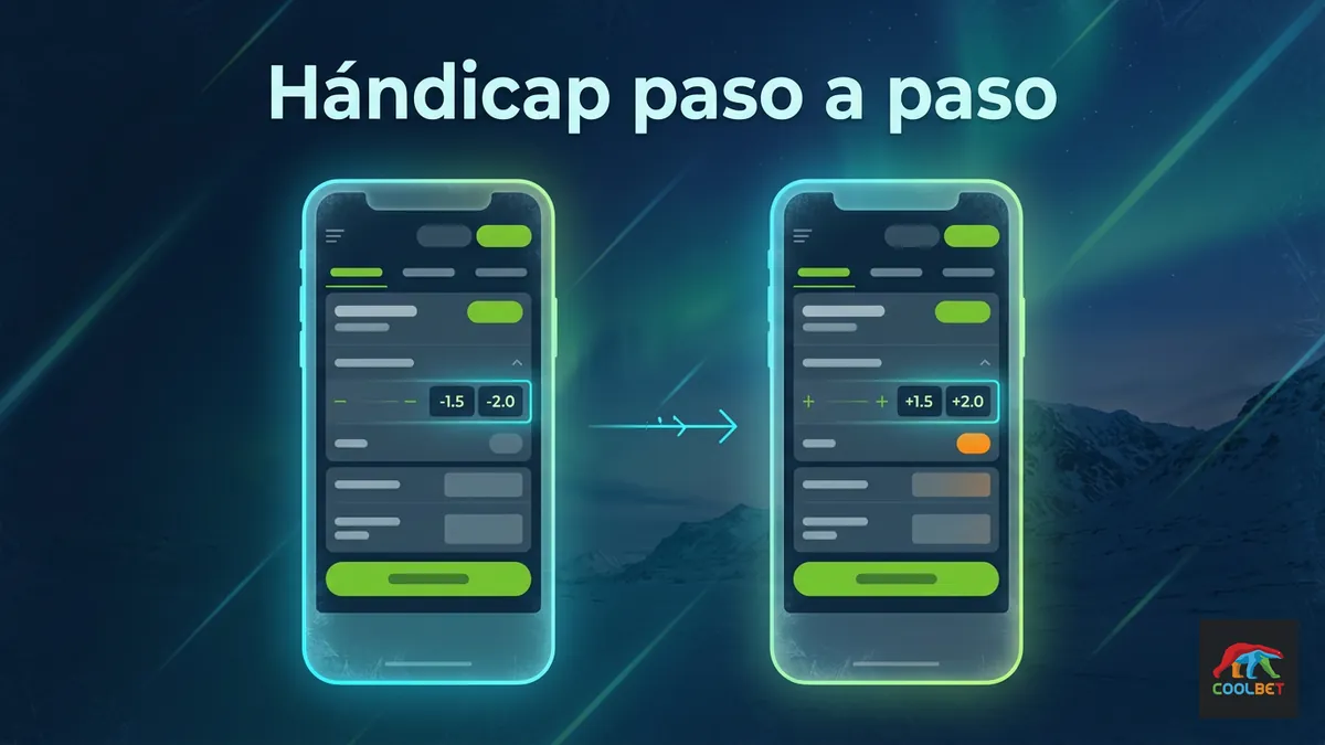 Cómo usar el hándicap asiático paso a paso en Coolbet, Chile