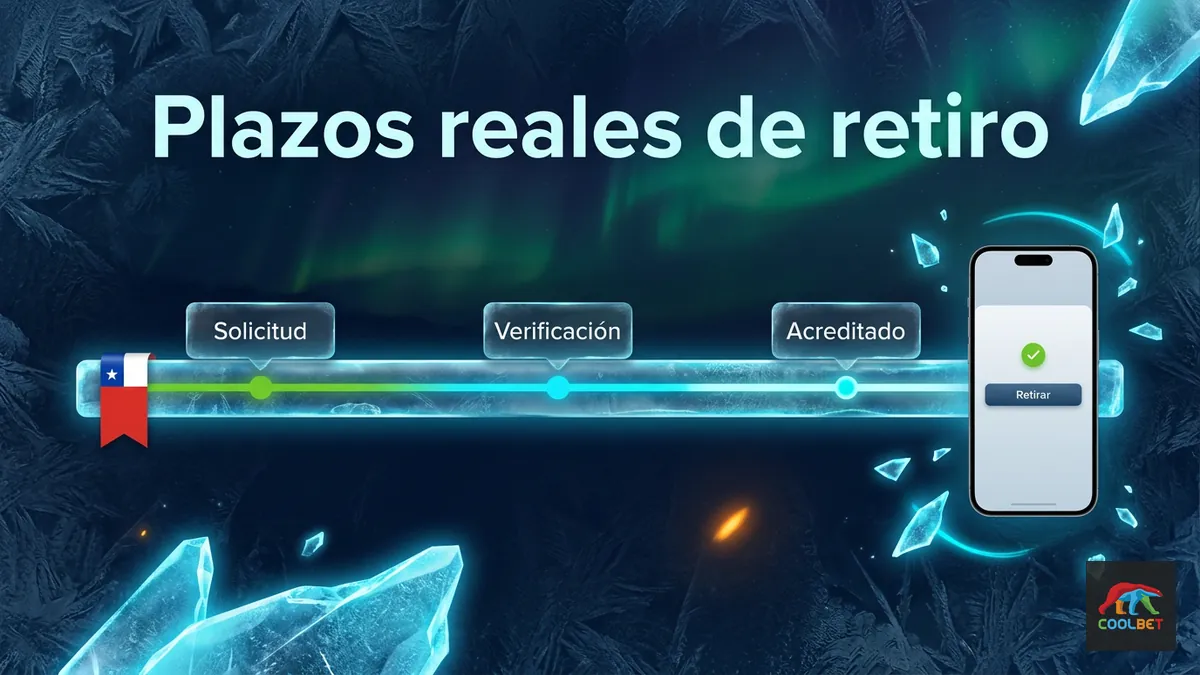 Línea de tiempo del proceso de retiro en Coolbet Chile: solicitud, verificación y acreditación