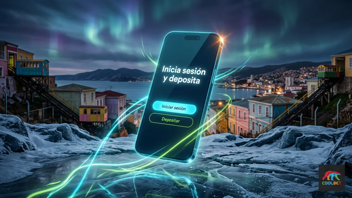 Inicio de sesión y primer depósito en Coolbet Chile tras completar el registro